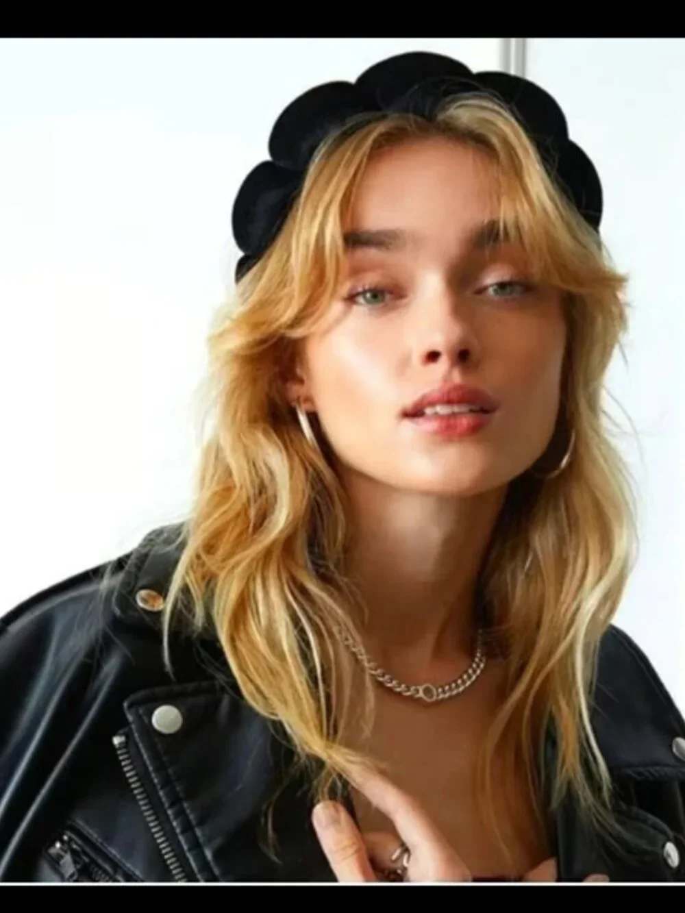 Pacsun Puffy Headband 2pc bundle (black and pink)